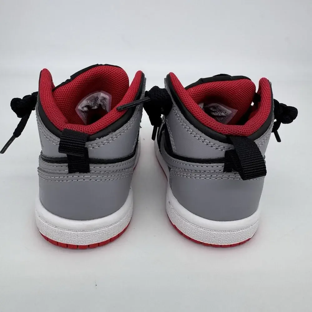 Nike Air Jordan 1 Mid Size‎ Baby 5C Black Cement Grey Fire Red DQ8425-006